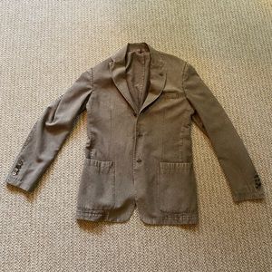 Corneliani Olive Alligator Pattern Blazer Size 40 Italy